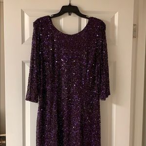 Pisarro Nights sequined evening dress